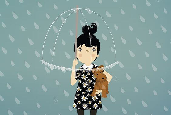 Fille-enervee-sous-la-pluie