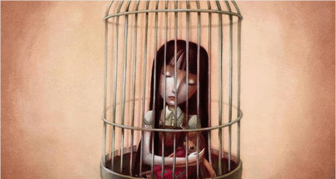 petite-fille-dans-une-cage