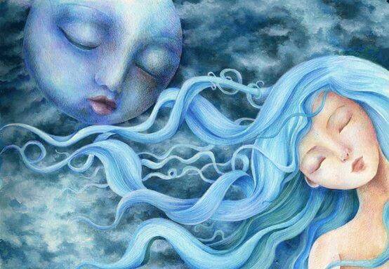 Femme-aux-yeux-fermes-et-lune