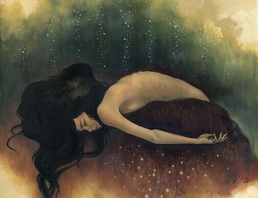 femme triste