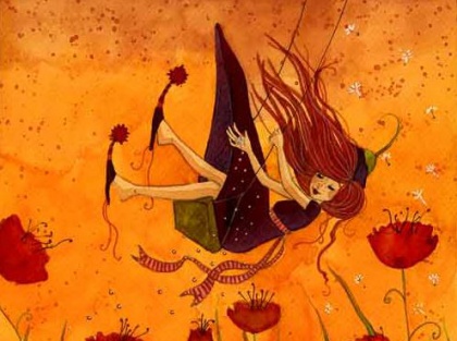fille qui s'eloigne