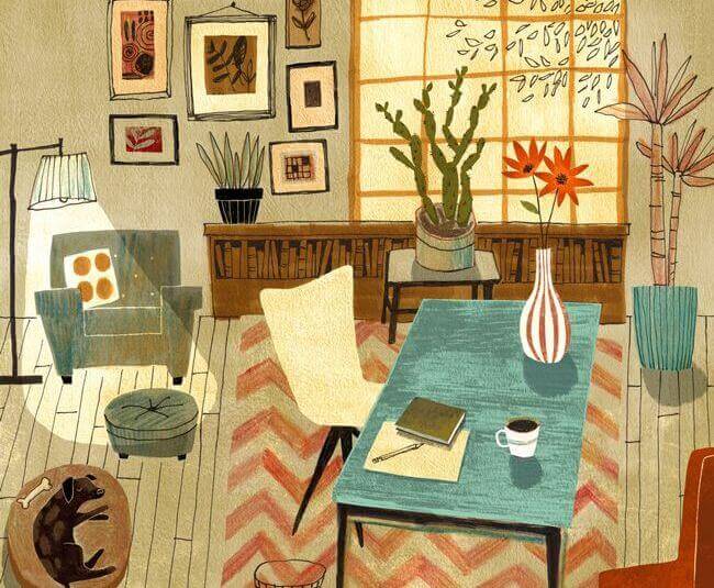 illustration -dans-une-salle-d'attente