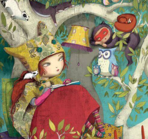 niña-leyendo-rodeada-de-animales