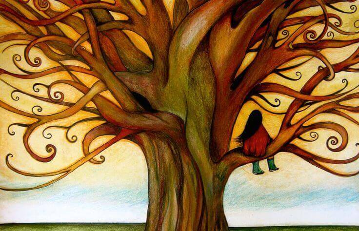 Arbre-et-petite-fille