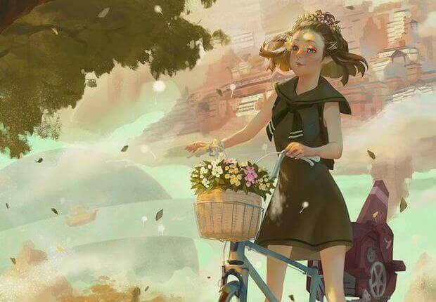 Enfant-velo-panier-fleurs-1