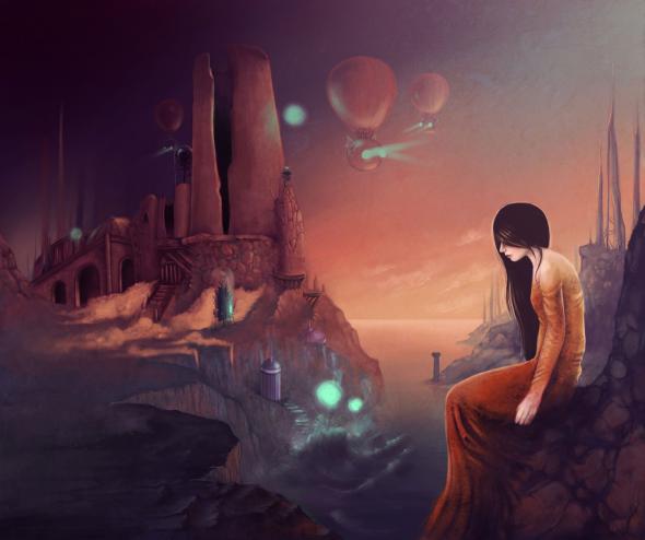 Mujer-triste-sentada