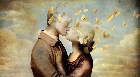 couple qui s'embrasse