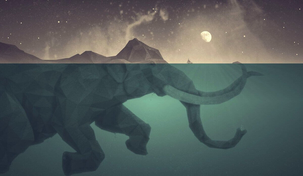 Elephant-sous-l'eau