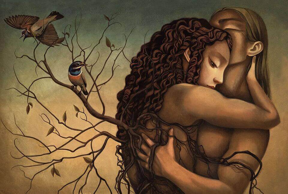 Femme-calin-conjoint
