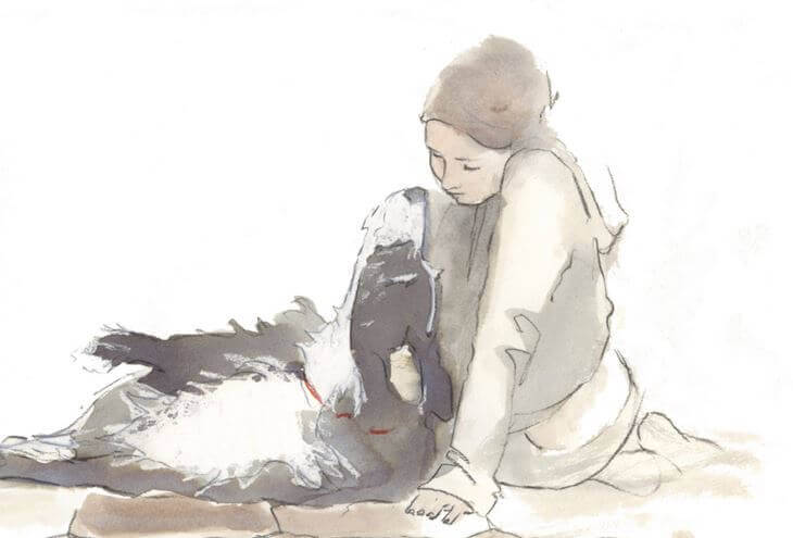 Fille-et-chien