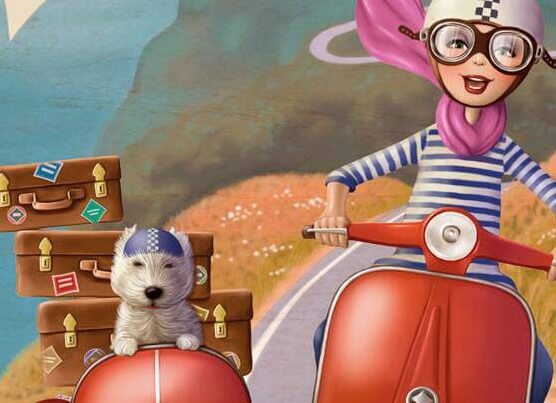femme sur sa motot