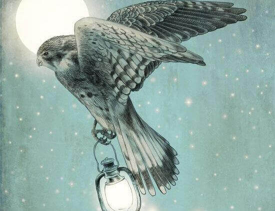 Faucon-et-lampe