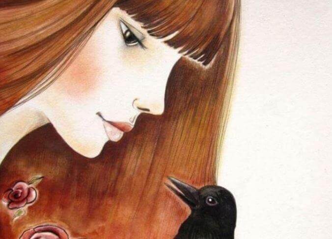 Femme-corbeau