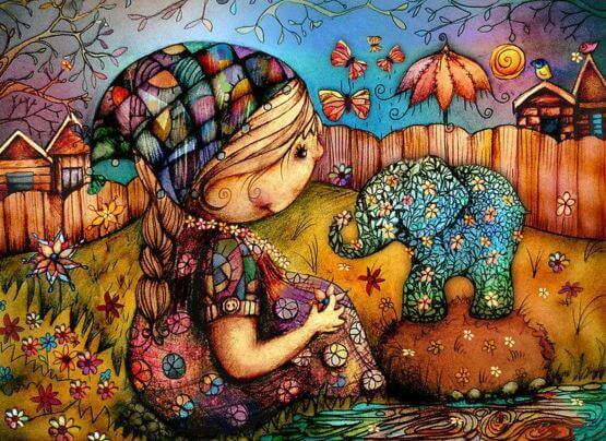 niña-con-elefante