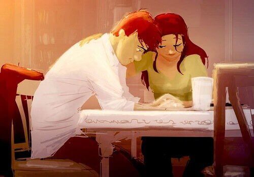 Couple-preoccupe-assis