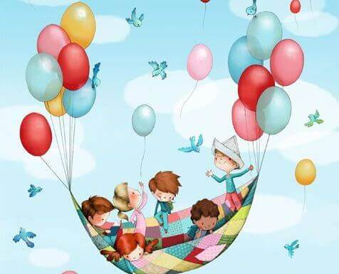 enfants-montgolfiere