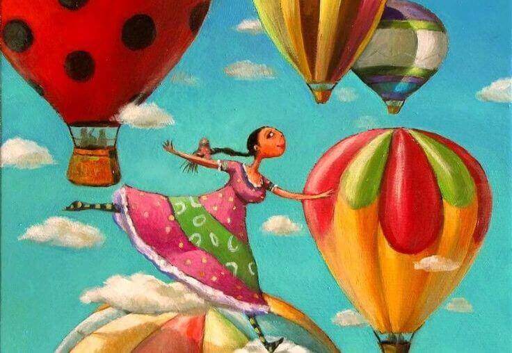 mujer-con-globos-actitud-positiva