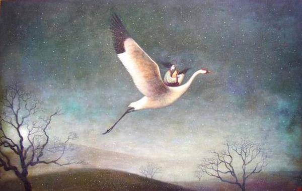 Femme-sur-un-heron-representant-le-temps-1