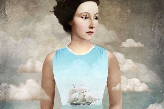 femme-bateau-sur-la-poitrine