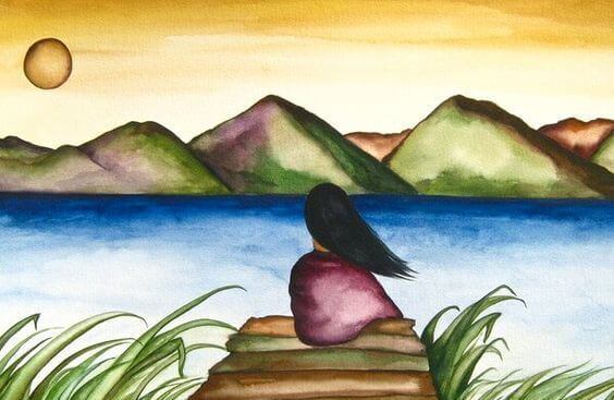 mujer-ante-un-lago-1