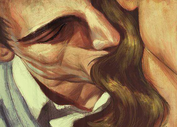 hombre-dando-beso-mujer