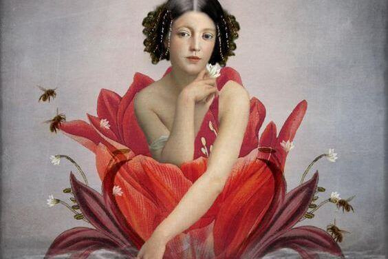 mujer-en-una-flor