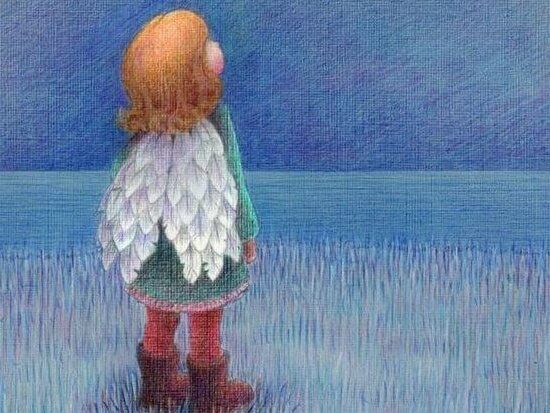 enfant-a-ailes-regardant-le-ciel