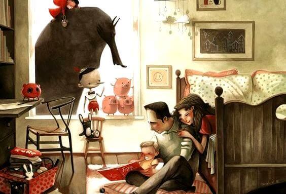 famille-a-la-maison