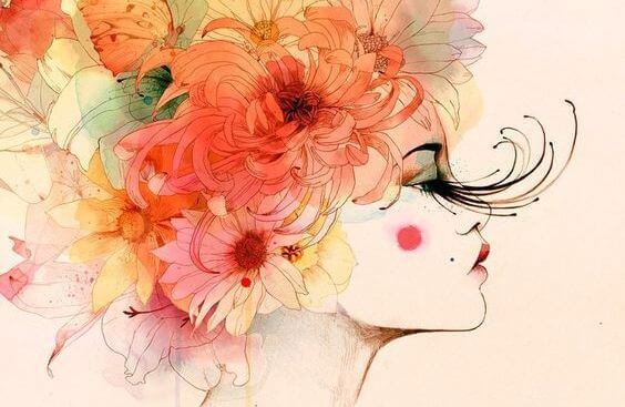 femme-cheveux-fleurs