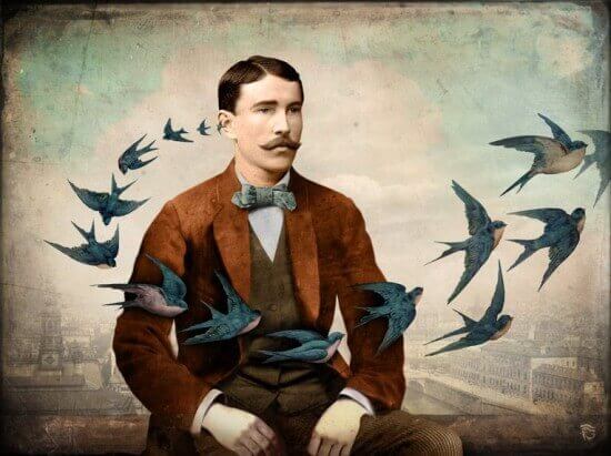 hombre-con-pajaros-a-su-alrededor