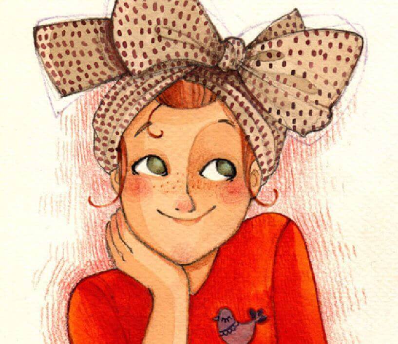 illustration-anne-soline-femme-souriant