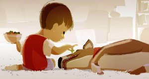 L'enfant et son animal de compagnie