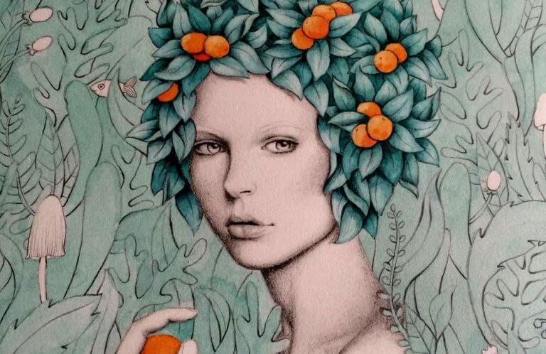 mujer-con-frutas-en-la-cabeza-768x498