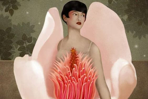 mujer-flor