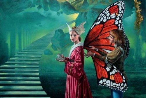 mujer-mariposa