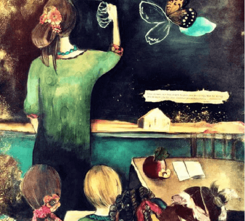 profesora-con-ninos-en-la-clase