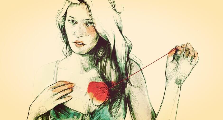 mujer-tocandose-el-corazon