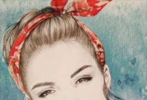 Je me suis fait un noeud dans les cheveux avec le bandeau que j'avais sur les yeux