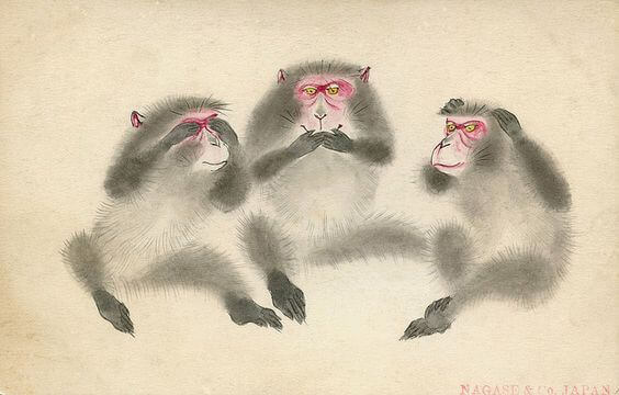 L'enseignement des trois singes sages sur le sanctuaire de Toshogu