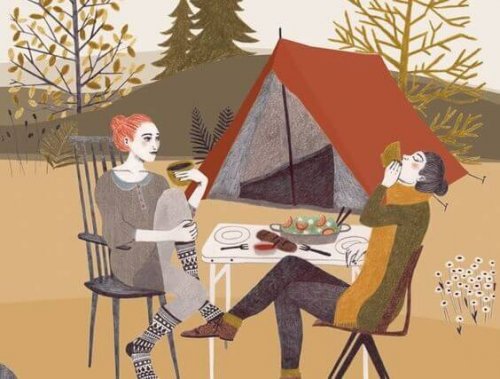 femmes tissant une relation personnelle