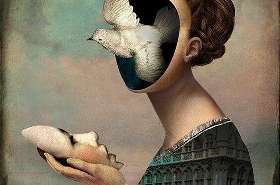 femme sans visage