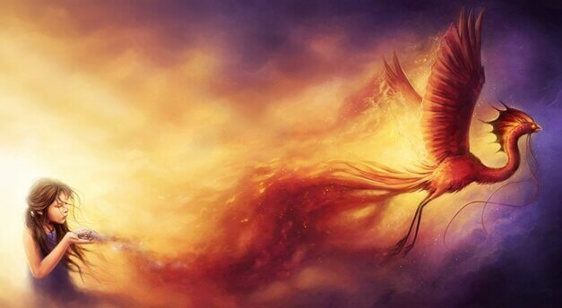 fillette avec le Phoenix