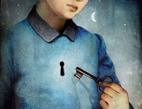 clé et serrure sur le coeur