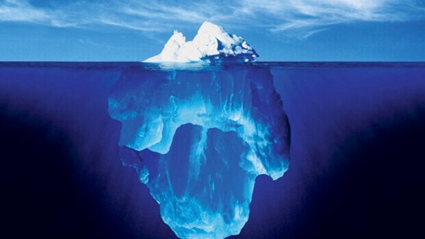 analogie de l'iceberg de Sigmund Freud