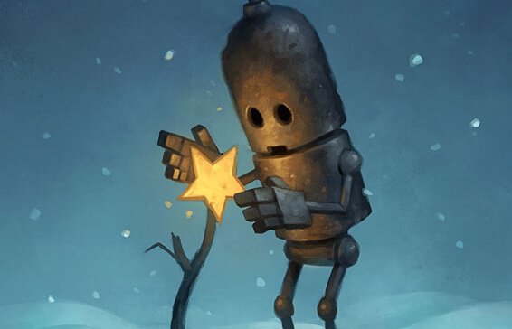 petit robot et fleur étoile