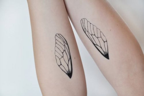 bras avec des ailes