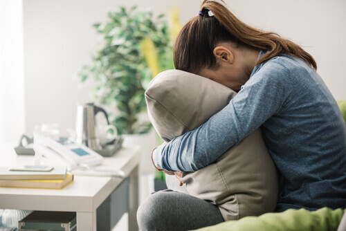 femme souffrant d'anxiété