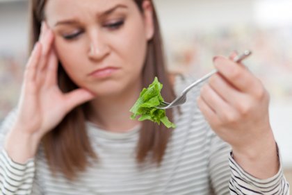 obsession d'une femme pour la nourriture