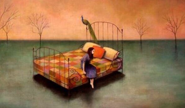 femme triste