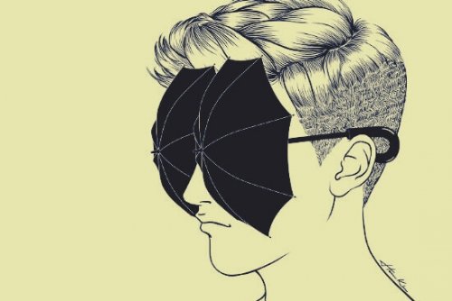 homme qui ne voit pas un amour impossible